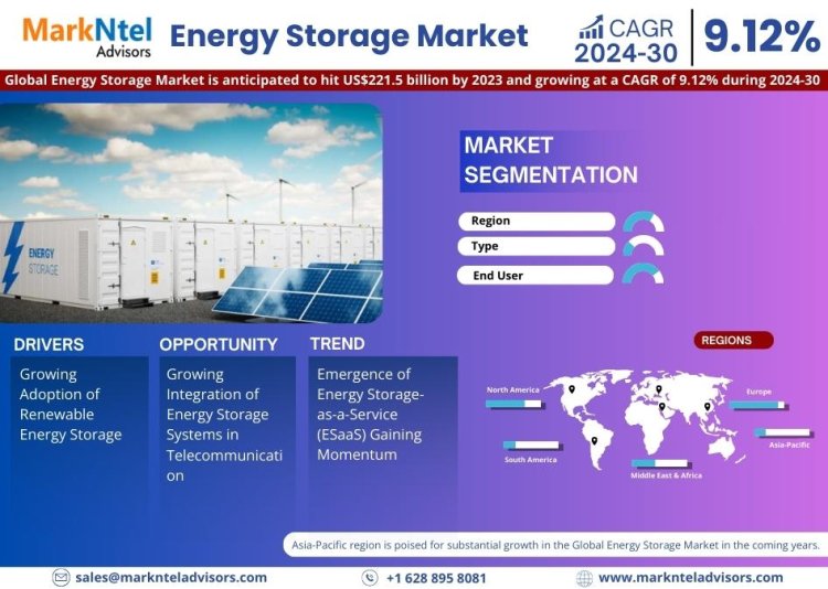 Energy Storage Market Trends: Detailed Insights on Size, Share, and Growth Projections for 2030