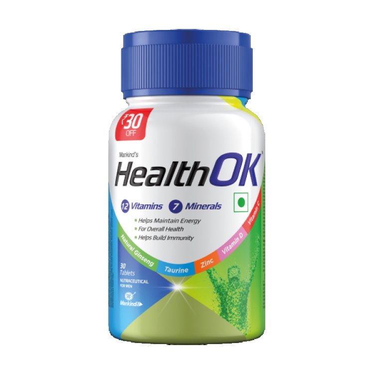 HealthOK eat to perfect Multivitamin Solution below each day for general health.