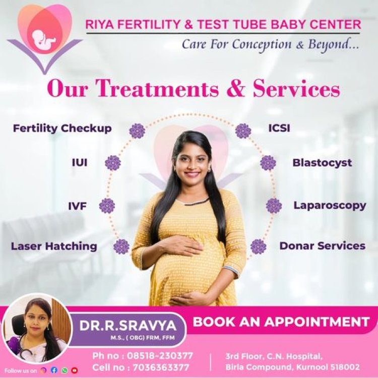 Affordable IVF treatment at Riya Fertility & Test Tube Baby Centre in Kurnool