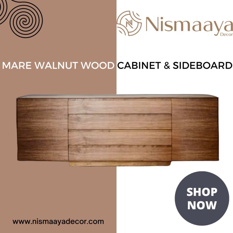 Buy Mare Walnut Wood TV Unit Cabinet & Sideboard