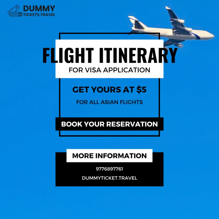 Embassy-Approved Flight Itinerary for Visa Applications