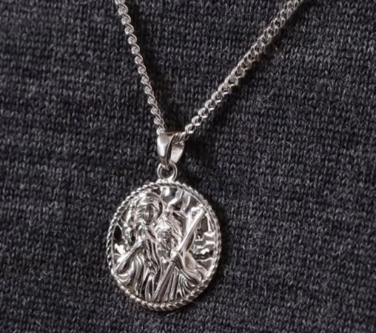 St Christopher chain necklace