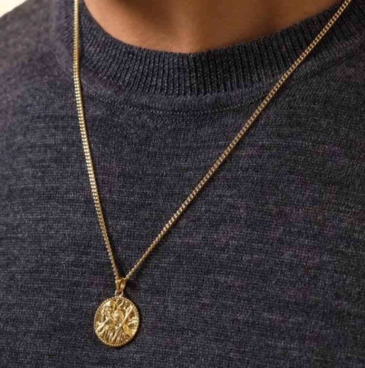 St Christopher chain necklace