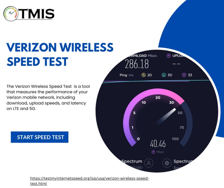 Verizon Wireless Speed Test for Measuring LTE and 5G Network Speeds