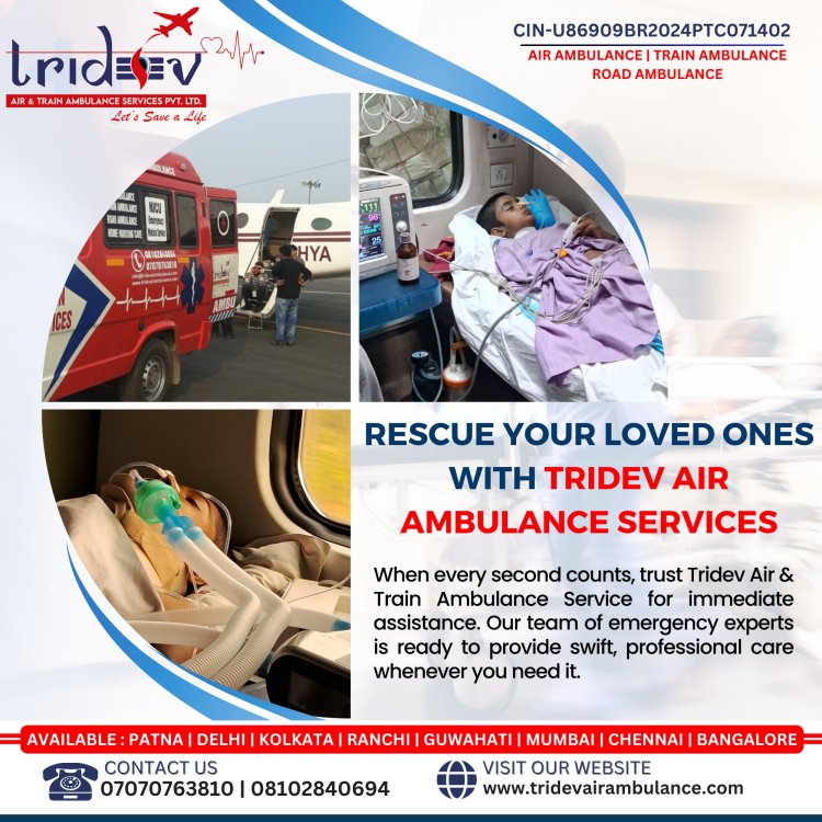 An Affordable Tridev Air Ambulance Service in Kolkata Is Ready with A Ventilator