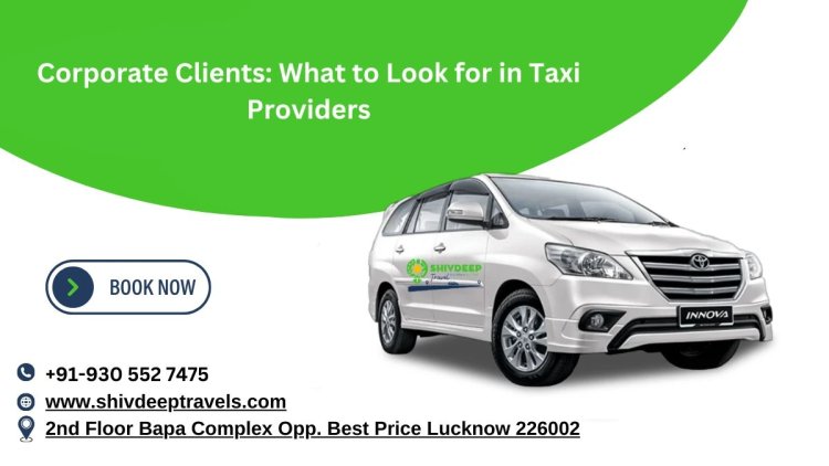 Corporate Clients: What to Look for in Taxi Providers