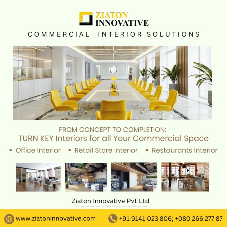 Commercial Interior Designers in Bangalore | Ziaton Innovative
