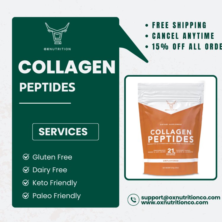 Grass-Fed Collagen Peptides for Healthy Skin & Joints!