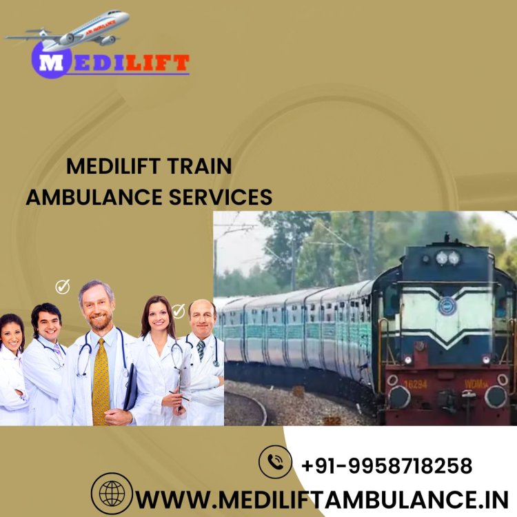 Medilift Train Ambulance in Silchar offers a round-the-clock response line