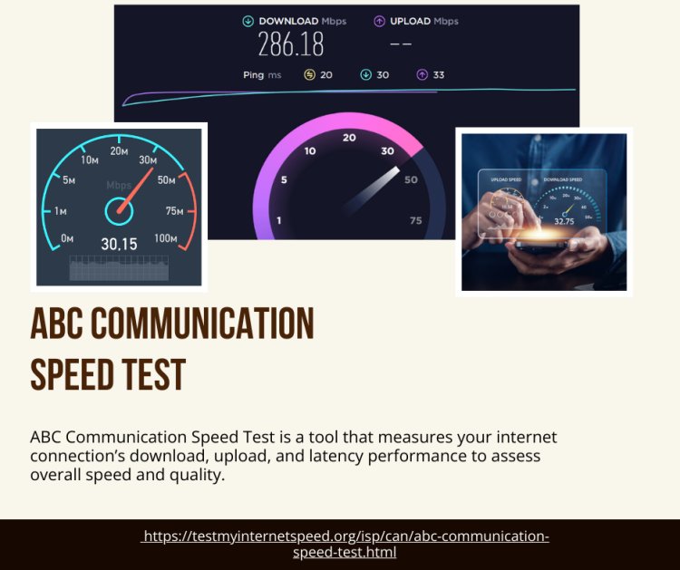 ABC Communication Speed Test for Troubleshooting Slow Connections