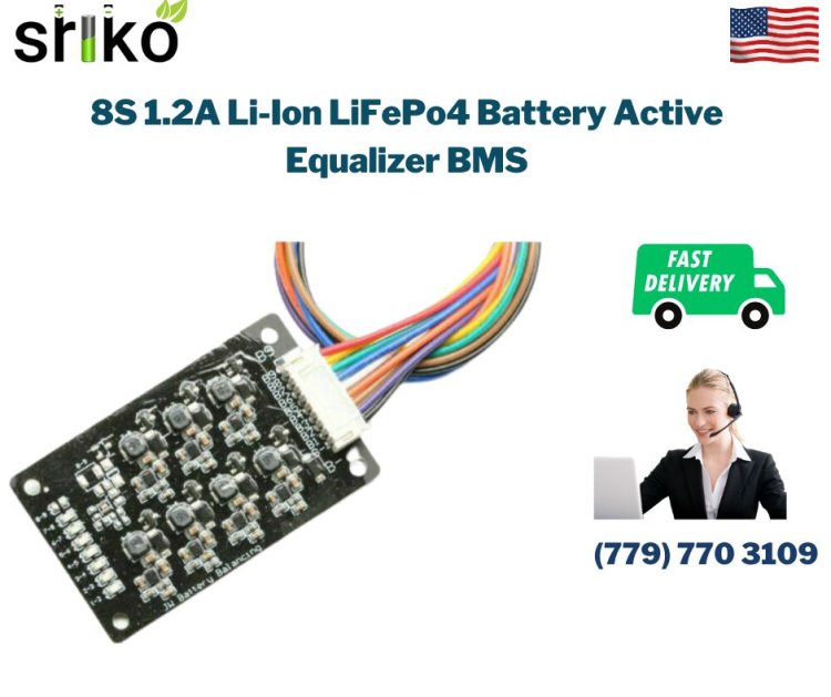 8S 1.2A Li-ion LiFePo4 Battery Active Equalizer BMS