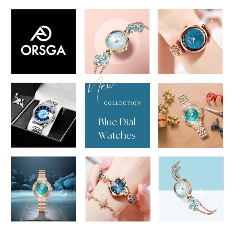 Luxury and Fashionable Blue Dial Watches for Women