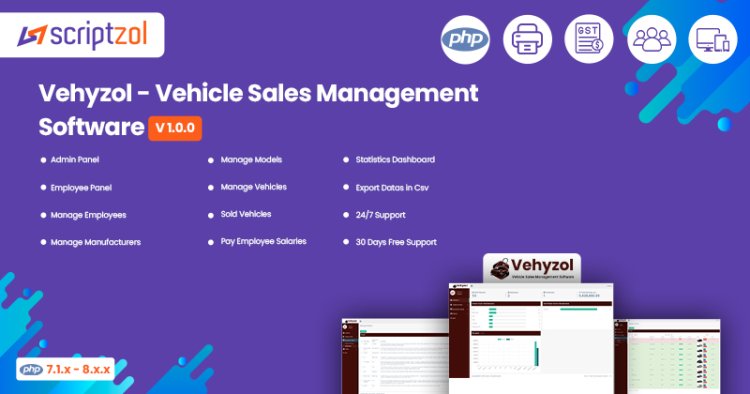 Scriptzol’s Vehicle Sales Management Software