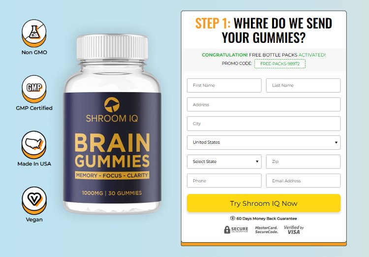 Shroom IQ Brain Gummies Official Website, Reviews [2025] & Price For Sale In USA