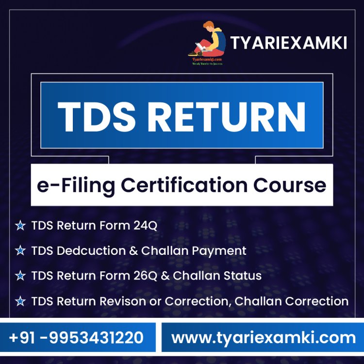 TDS return e filing course