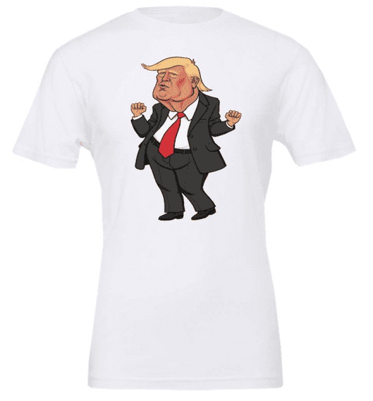 mad donald trump cartoon tshirt