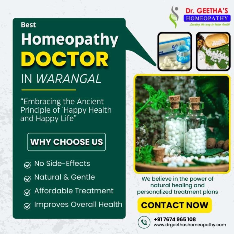 Best Homeopathy Doctor in Warangal Hanamkonda – Dr. Geetha