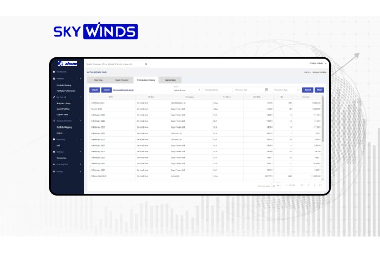 Business Intelligence & Consulting Services – Data-Driven Solutions by Skywinds Tech