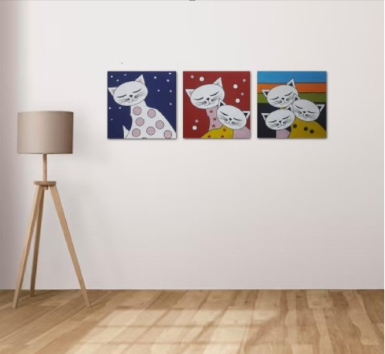 Malasart Cat Paintings : A Perfect Wall Decoration