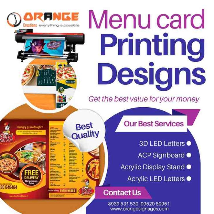 Are you searching for  Price list and menu templates  in villivakkam?