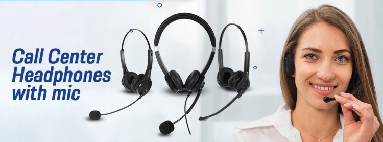 Call center headphones with mic  | Dasscom