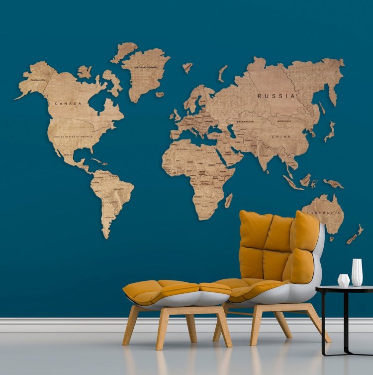 How To Choose The Right Size Of A Wooden Map For Your Wall?