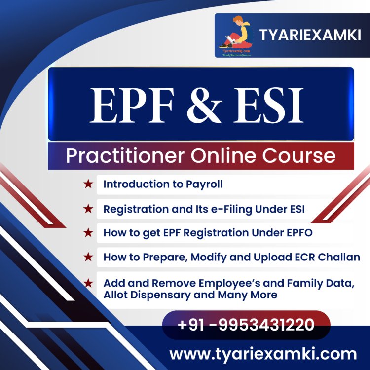 Online EPF and ESI Practitical Course