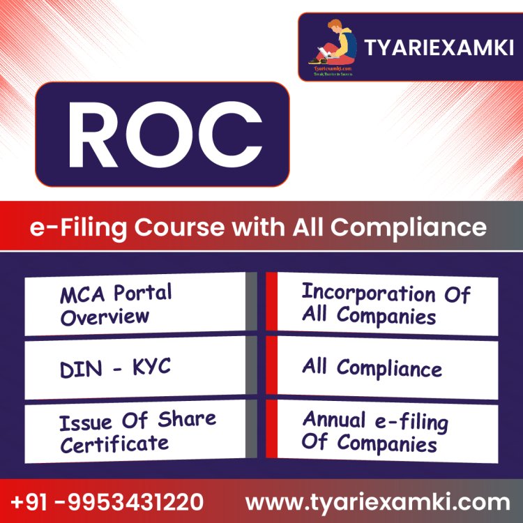 ROC e-filing Course with All Compliance