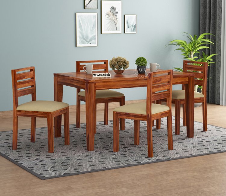 Arranging a 4-Seater Dining Table for Optimal Space | Wooden Street