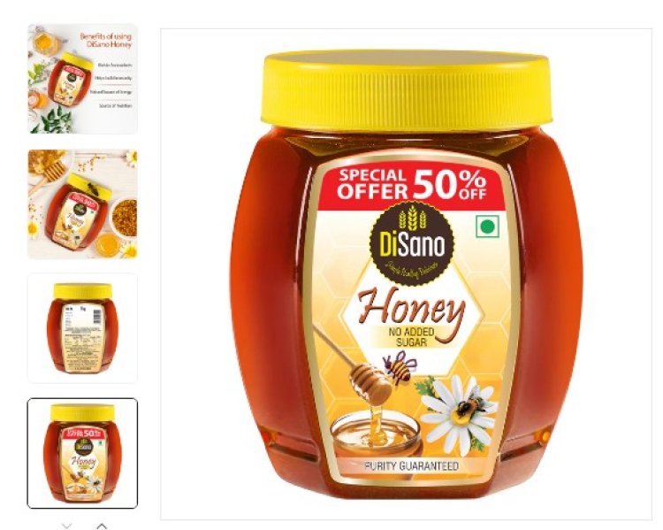 DiSano Pure Honey 1Kg | 100% Natural & Pure | Healthy & Delicious Sweetener for Everyday Use