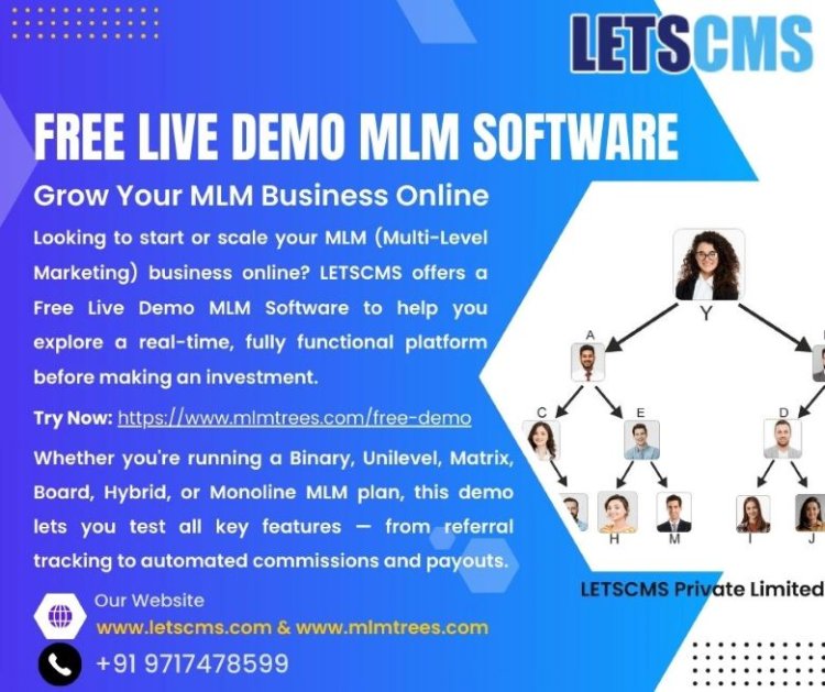 Free Live Demo MLM Software – Grow Your MLM Business Online