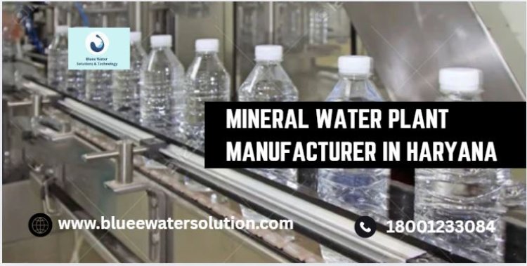 Top Mineral Water Plant Manufacturer in Haryana - blueewatersolution.com