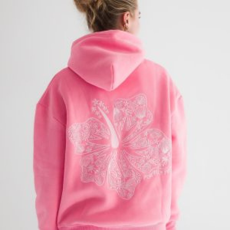 Why Everyone Loves the Trendy Pink Palm Puff Hoodie Style