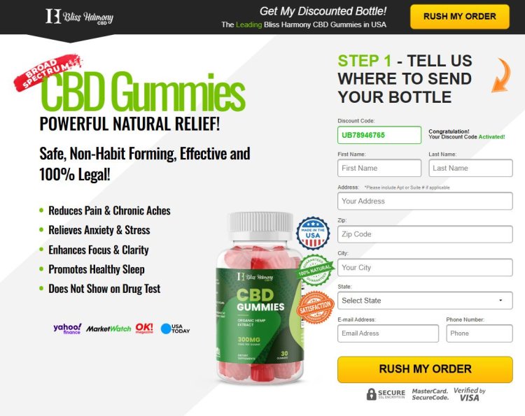 Bliss Harmony CBD Gummies: Natural Wellness in Every Bite