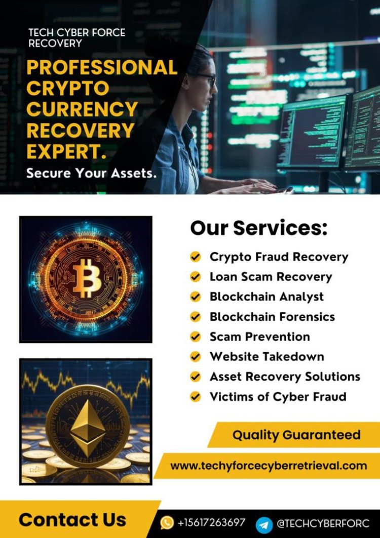 RECOVER LOST CRYPTO QUICKLY WITH TECH CYBER FORCE RECOVERY