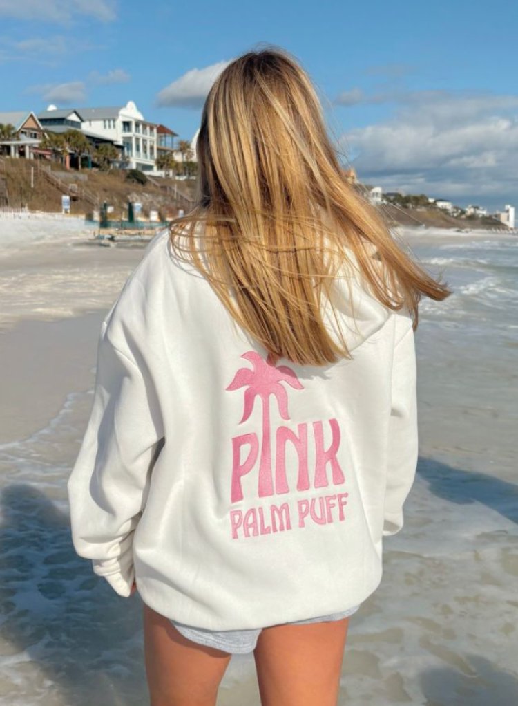 Why Is Everyone Suddenly Obsessed with the Pink Palm Puff Hoodie?