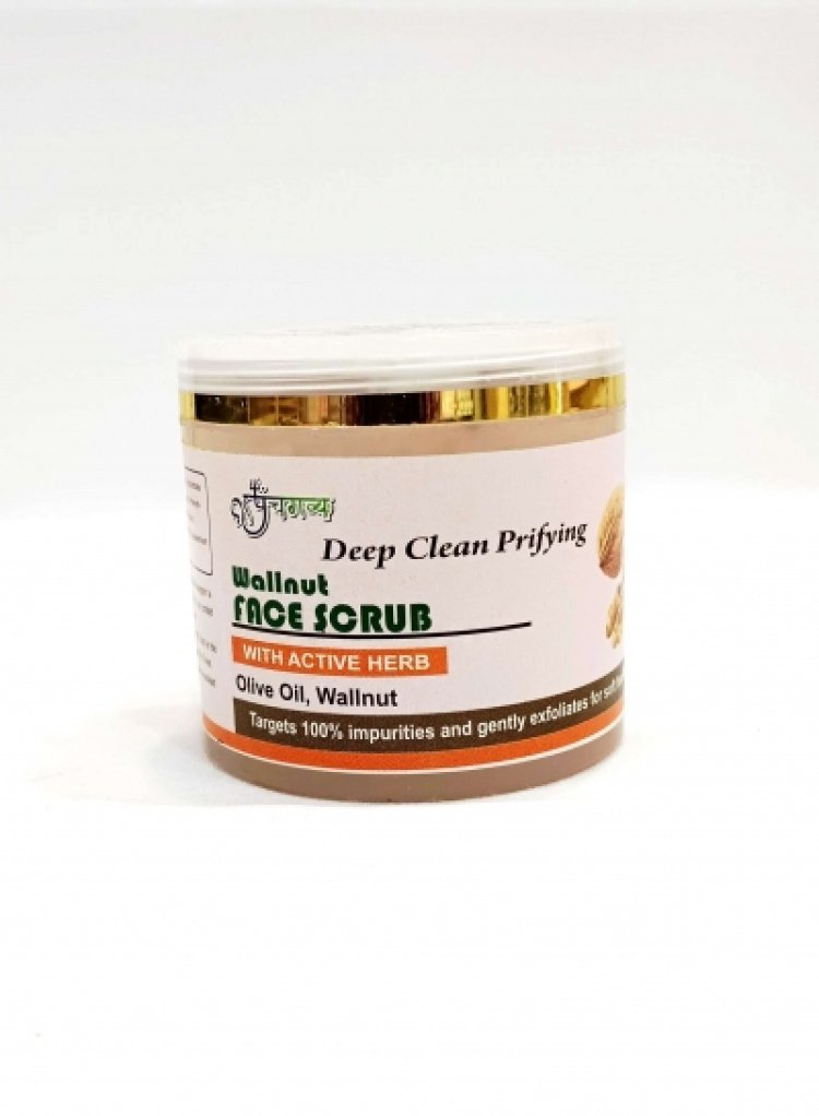 Buy Online Panchgavya Face Scrub : makes skin soft, beautiful ,glowing.