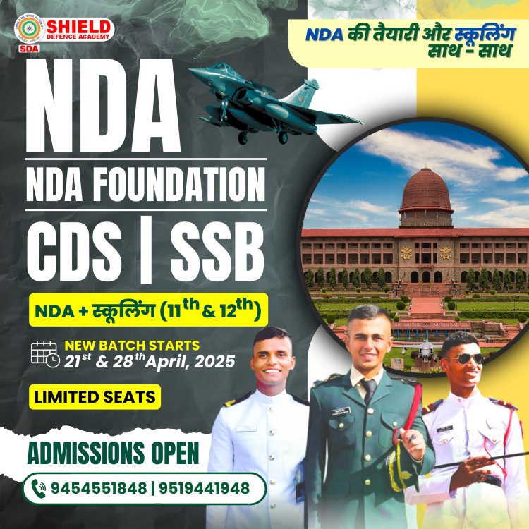 Best Nda Foundation Coaching with Schooling at Shield Defence Academy
