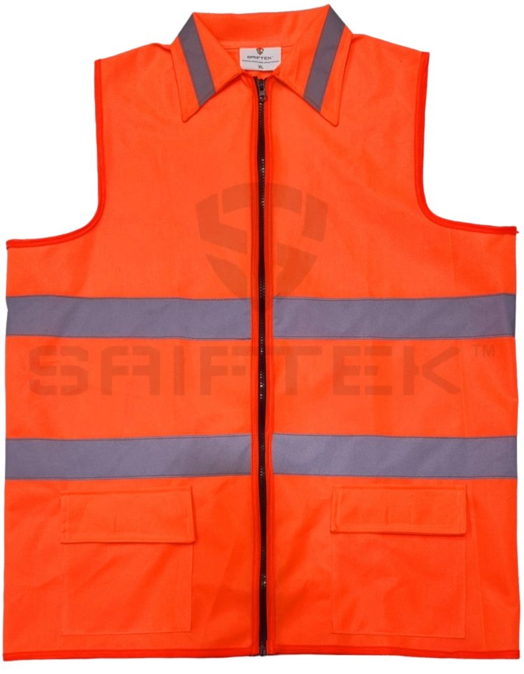 Orange safety jacket