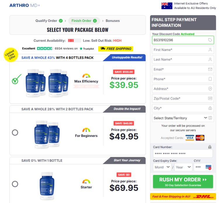 Arthro MD+ Australia - (2025 Update) Honest Warning for Customers Before Buy!