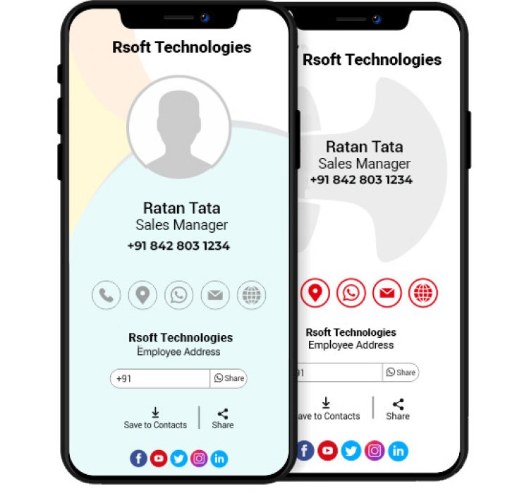 Digital Business Visiting Cards | Create, Customize & Share with RCards
