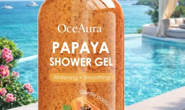 OceAura Papaya Shower Gel – Whitening & Smoothing Body Wash 237ml
