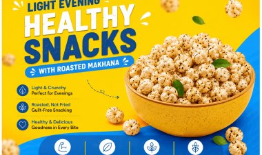 Light Evening Healthy Snacks with Roasted Makhana