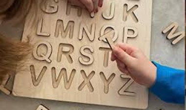 What age group is a wooden alphabet puzzle suitable for?
