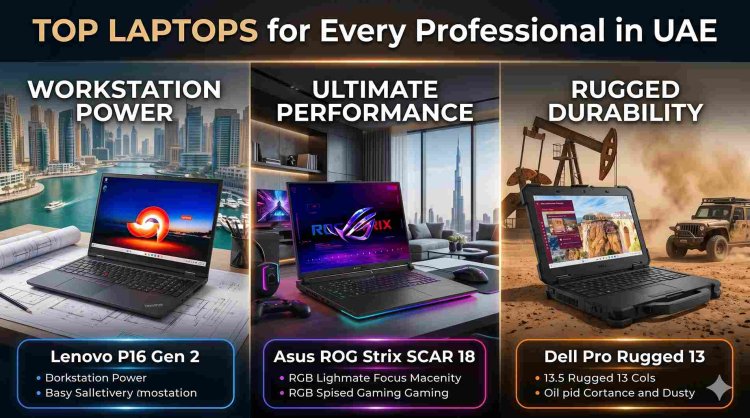 Top Laptops for Every Professional in UAE: Lenovo P16 Gen 2, Asus ROG Strix SCAR 18 & Dell Pro Rugged 13