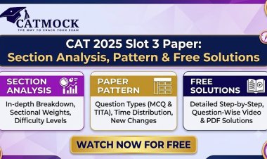 CAT 2025 Slot 3 Paper: Section Analysis, Pattern & Free Solutions