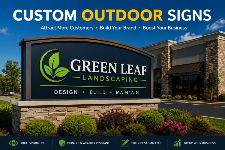 Why Businesses Choose Custom Outdoor Signs for Marketing