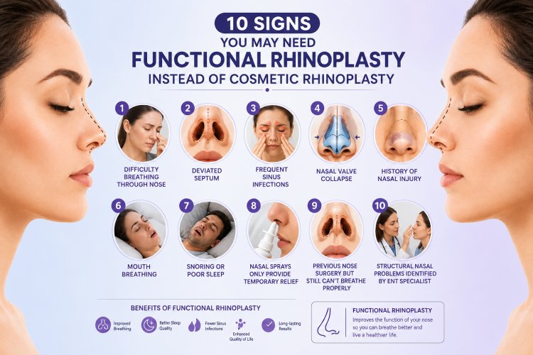 10 Signs You May Need Functional Rhinoplasty Instead of Cosmetic Rhinoplasty