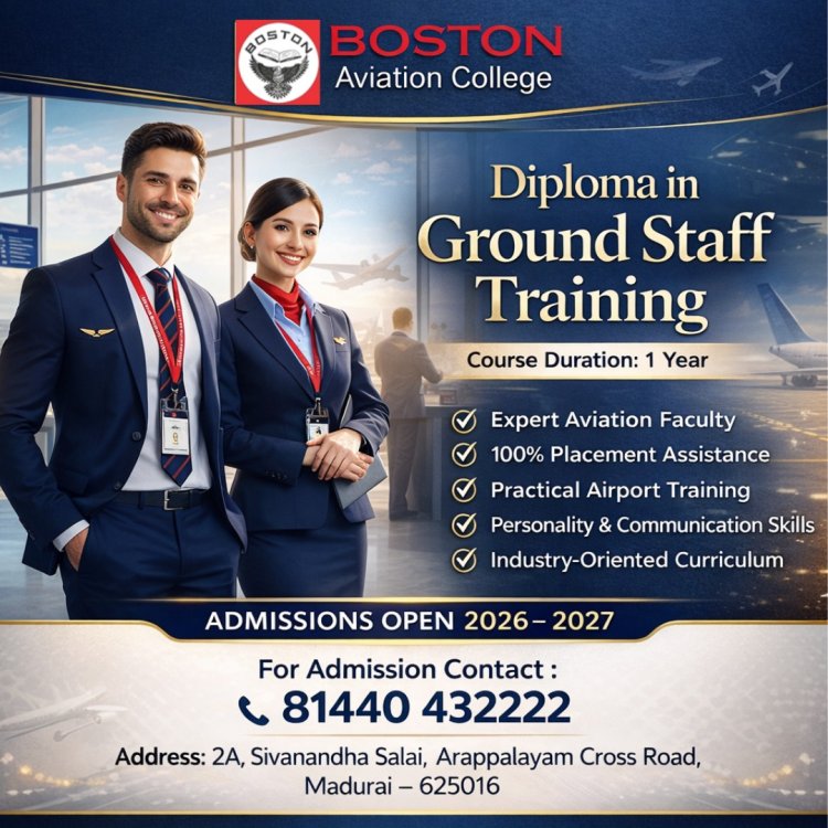Top Aviation College for Diploma in Ground Staff Training in India