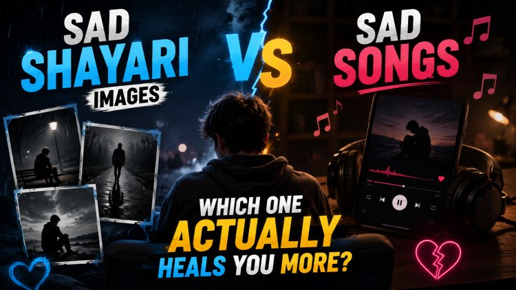 Sad Shayari Images vs Sad Songs — Which One Actually Heals You More?